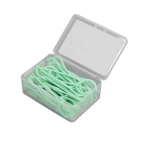50pcs Dental Floss Picks Pour Adultes - Fil Fin Pour L'élimination De La Plaque Et Le Nettoyage Des Dents 