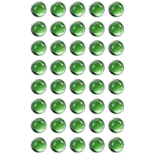 FAIRY TAIL & GLITZER FEE Lot de 90 billes de verre argentées de 500 g - 16 mm - Pierres en verre - Remplissage de vases - Argent - Pierres à paillettes
