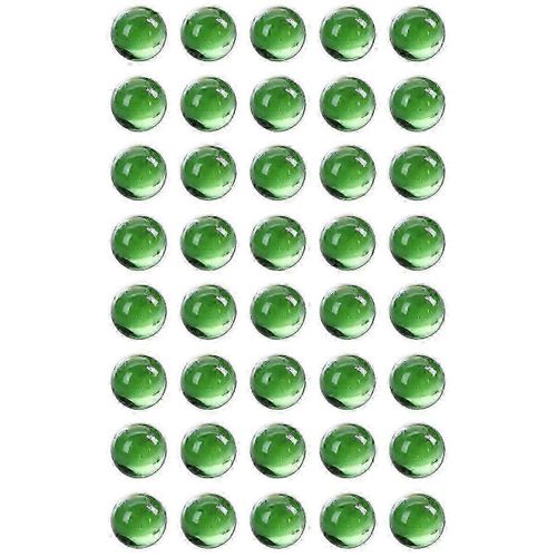 40 pcs billes 16mm billes de verre culotte boules de verre décoration couleur pépites jouet vert