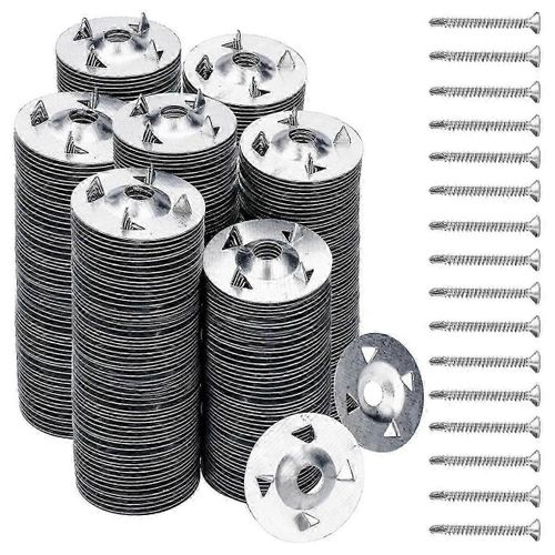 Rondelles D'attaches De Panneau De Mousse Pour L'installation De Panneaux De Mousse Panneaux De Mousse Vis Et Rondelles De Panneau De Mousse 300 Pcs