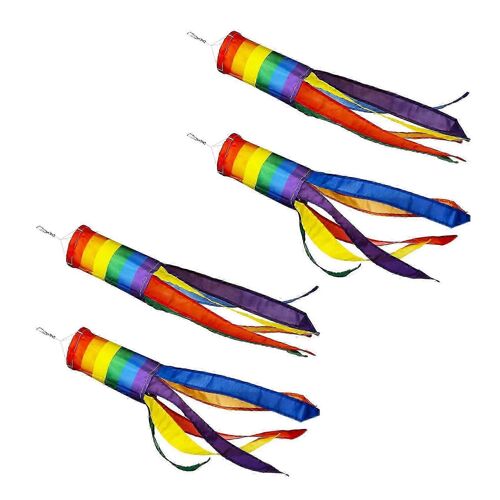 4 pièces manche à air colorée suspendue décoration manche à air pour suspension en plein air