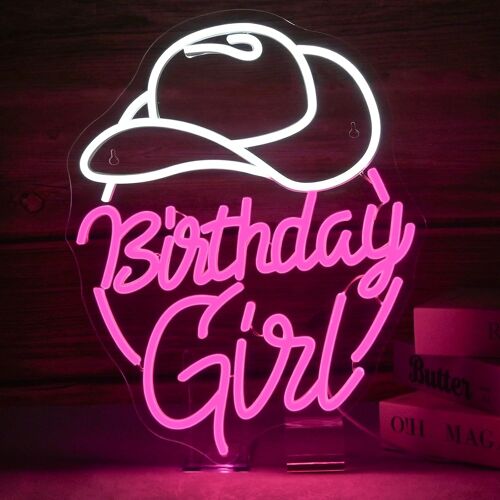 Lampe Néon En Forme De Chapeau De Cowboy, Panneau Lumineux Usb Avec Variateur D'Intensité Pour Mur, Salon, Bar, Fête De Cowboy, Anniversaire, Chambre De Fille, Chambre À Coucher