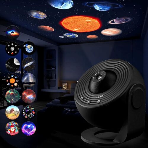 Projecteur Étoilé Plafond 13 En 1 Projecteur Planétaire Galaxie Veilleuse Projecteur Ciel Étoilé Avec Système Solaire Lune Nébuleuse Galaxie Projecteur Avec Minuterie Pour Enfants Et Adultes