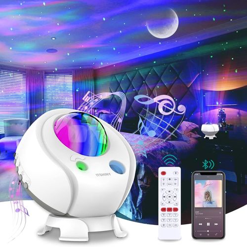 Projecteur Ciel Étoile, Projecteur Galaxie Avec Haut-Parleur Bluetooth, Pour Chambre Plafond Enfants Adultes
