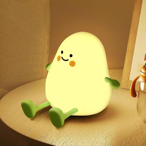 Veilleuse Enfants,Veilleuse Bébé Lampe De Nuit Dimmable Lampe Enfants En Silicone,Usb Rechargeable,Tactile&interrupteur Et Minuterie Pour Chambre,Cadeaux D'anniversaire Et De Noël