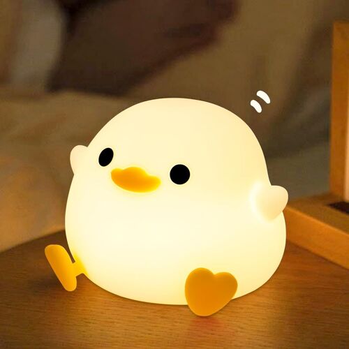 Dodo Duck Veilleuse Pour Enfants, Veilleuse Enfant Kawaii, Veilleuse Portable Pour Enfants À Gradation Tactile, Rechargeable Peut Être Chronométré Veilleuse Enfant Cadeau Nouveau-Né Fille