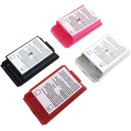 Lot De 4 Coques De Batterie Compatibles Avec Les Manettes Sans Fil 360° - 4 Couleurs (Noir, Blanc, Rouge, Rose)