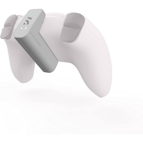 ERSAN-5 - Chargeur de Manette PS5 sans Fil - Batterie Portable pour DualSense Jouer Pendant la Charge - Longue Durée de Vie de la Batterie +12 Heures d'Autonomie - Accessoire PS 5