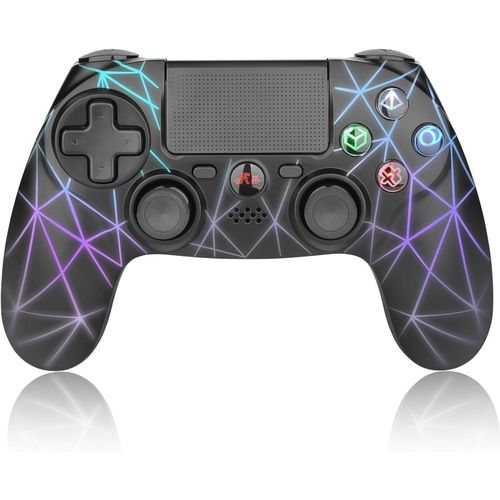 | Manette De Jeu Bluetooth Sans Fil Pour Ps4/Ps3/Android/Windows/Steam | Avec Sticks Analogiques Doubles | Capteur Gyroscopique 6 Axes | Batterie 1000mah | Expérience De Jeu Exceptionnelle