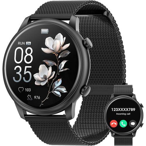 Women's Smart Watch With Bluetooth Call, 1.39 Inch Hd Smart Watch With 2 Bracelets With Sleep Monitor Heart Rate Pedometer Fitness Tracker For Android Ios Gift