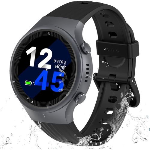 JGD-Montre Connectée Enfant 4G GPS avec Appel Vidéo, SOS Urgence, Mode Classe ¿ Smartwatch Enfant pour Filles et Garçons,Light Black