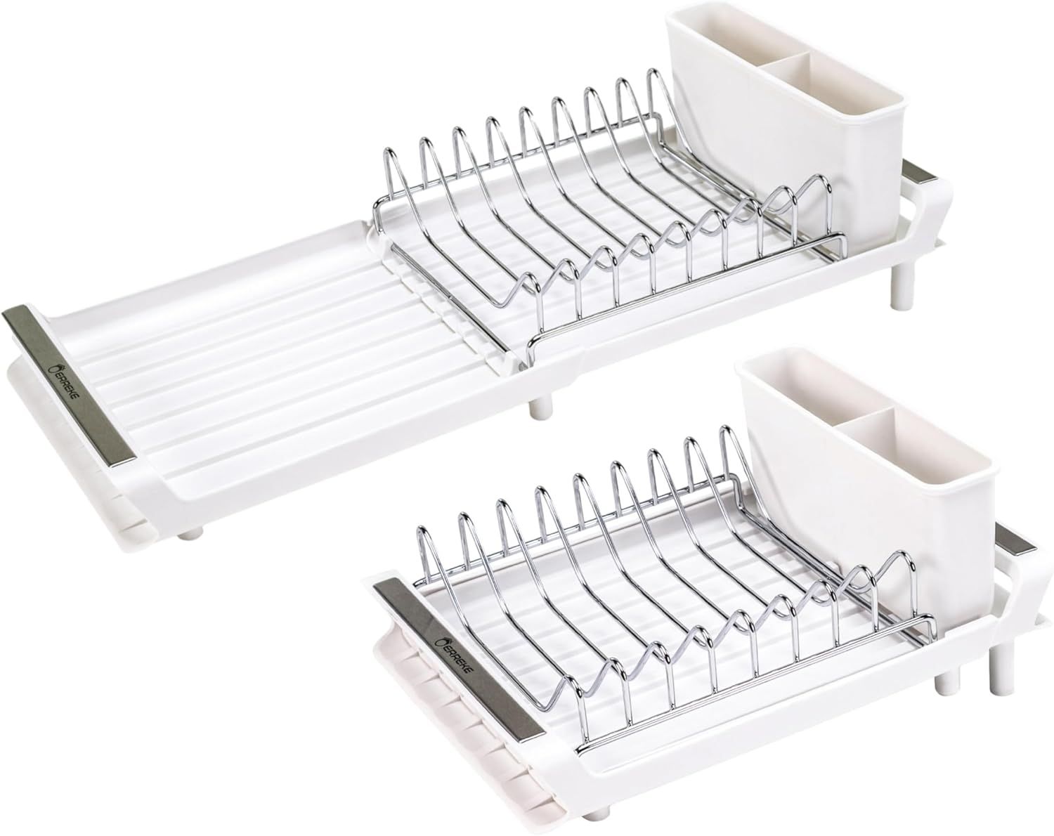 Égouttoir À Vaisselle De Cuisine Avec Plateau D'Égouttement Et Support