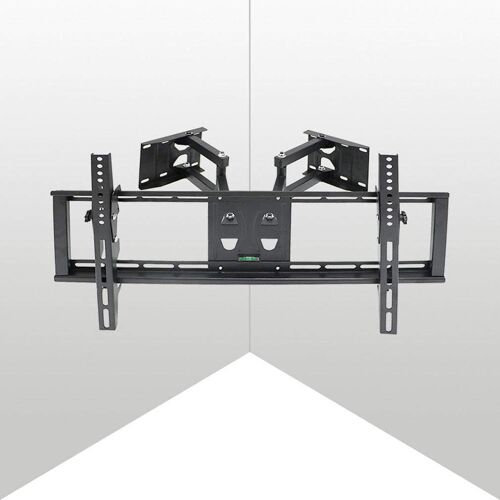MEVRONISSHOP-Support TV Mural Angle, Support TV Mural Fixe pour Écrans LED LCD Plasma 32-65 Pouces (45 Pouces au Coin), Meuble TV Support Mural Angle, Rotatif et Inclinable ±15° - Charge 35kg VESA 40