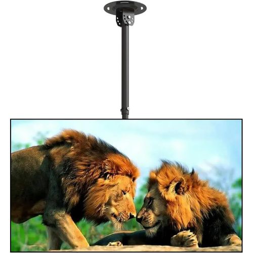 Support Mural De Plafond Pour Écran Plat Lcd Led Plasma 37-75"" Avec Max Vesa 600 X 400Mm Charge Jusqu'À 60 Kg, Inclinaison Et Rotation, Hauteur Réglable Support Mural Tv - Mc5602