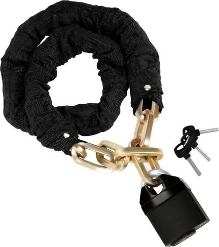 Subzonal-Belle Vous Chaine Et Cadenas Moto Et Vélo - 1,2 M De Long Et 10 Mm D¿Épaisseur - Chaine Antivol Moto Robuste Avec 3 Clés Pour Vélos, Motos, Scooters, Portes, Portails Et Clôtures
