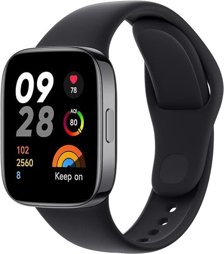Redmi Watch 3 Noir, Écran Amoled 1,75"", 12 Jours D'autonomie, Surveillance De La Santé