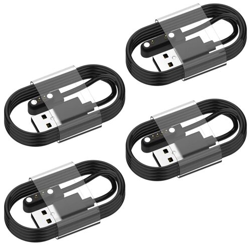 5w Universal Magnétique Usb Smartwatch Câble De Charge,4 Broches De 7,62 Mm/2 Broches De 4 Mm/2 Broches De 2,84 Mm/2 Broches De 7,62 Mm Pour Connecter Les Montres (Paquet De 4)