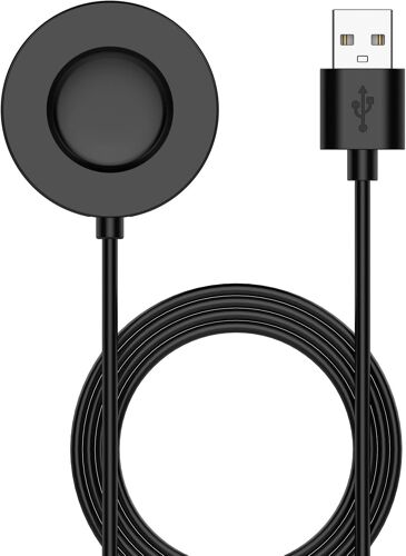 Chargeur Compatible avec Xiaomi Watch S1 Pro, USB Câble de Charge Magnétique pour Xiaomi Watch S1 Pro, Noir