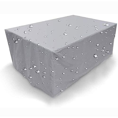 Housse De Protection Anti-Poussière Et Imperméable Pour Meubles D'extérieur,Housse De Meubles De Jardin En Tissu Oxford,Housse De Table Et De Chaise De Canapé De Cour - Type Silver-145x90x105