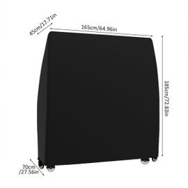 Juste Imperméable Pour Table De Tennis De Table,Ping Pong,Nik,Extérieur,Anti-Poussière,Rapduty,Polyester,165x70x185cm - Type 165x70x185cm Black