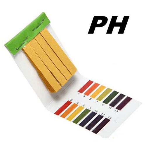 Bandelettes De Test De Ph, 80 Bandelettes De Mesure De Ph Complet, Contrôleur De Ph 1-14st Indicateur Tournesol Papier, Kit De Revêtement D'eau