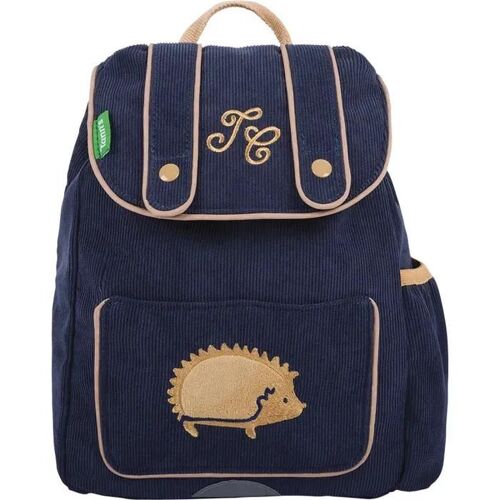Sac à dos - Tann's - Hérisson - Bleu - Polyester recyclé - Maternelle