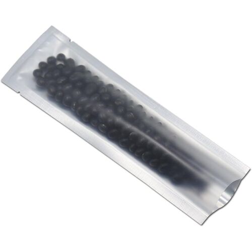 Kalanka-Sacs De Mise Sous Vide En Film Mylar Sacs Thermoscellables Transparents Pochette D'emballage En Aluminium Pur Pour Le Stockage Avec Encoche De Déchirure(100, 3.5x15cm (1.37x5.9 Inch))