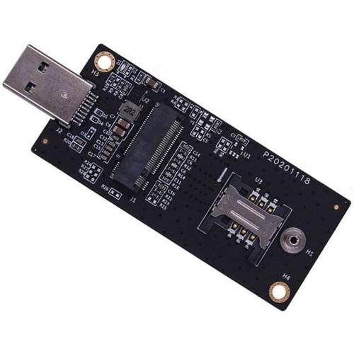 LETNERNY-Adaptateur Ngff M.2 Key-B Wwan Vers Usb 3.0 Carte R r Card Avec Fente Sim Pour Module Sans Fil 3G/4G/5G Lte Carte Modem