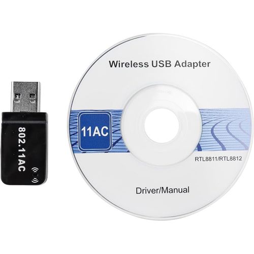 LETNERNY-Clé Wi-Fi Ac1300 Mbps, Adaptateur Réseau Sans Fil Usb 802.11Ac Double Bande 5 Ghz 2,4 Ghz, Aucun Pilote Requis Pour Plusieurs Appareils, Compatible Windows