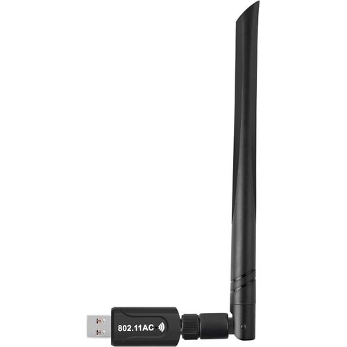ASFASFq-Realtek RTL8812BU USB WiFi Adaptateur 1300Mbps 5dBi AC1300 Dual Band 5.8GHz 2.4GHz WiFi Dongle 802.11 a b g n AC pour Les Ordinateurs De Bureau Adaptateur Windows10/8/7
