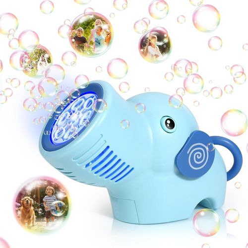 Mdy-Machine A Bulle, Éléphants Machine Bulles De Savon Pour Enfant, Automatique Jouet À Bulles Cadeau Pour Enfant, Pistolet A Bulle Pour Jeux Exterieur Mariage Soirées