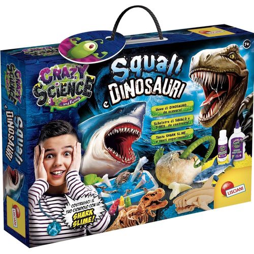KAAQL-Liscianicrazy Science Requins Et Dinosaures,Prédateurs Féroces Dans Un Kit Scientifique,Multicolore,97586
