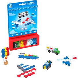 MDY-Plus-Plus - Bloc d'activité pour Enfant - 125 Pièces - Thème Transport, Avion, Bateau, Voiture, Camion - Jeu de Construction Enfant Dès 5 Ans - Jouet Éducatif et Ludique pour Fille et Garçon