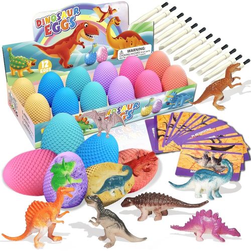 SHIBA-Dinosaure Jouet Enfant 4 5 6 7 8 9 10 Ans, Oeuf Dinosaure Jeux Enfant 4-10 Ans Cadeau Garcon 4-10 Ans Dinosaur Figurines Din[3