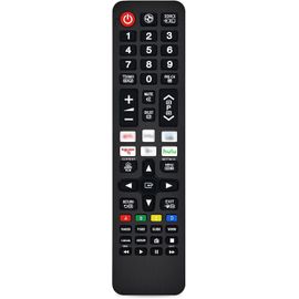LETNERNY-Télécommande De Rechange Universelle Samsung Avec 6 Boutons D'Accès Rapide Compatible Avec Tous Les Télév urs Samsung Oled Lcd Led Hdtv, Aucune Configuration Requ
