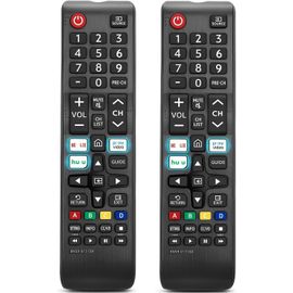 LETNERNY-Lot De 2 Télécommandes De Rechange N59-01315A Pour Samsung-Smart-Tv-Remote All Samsung Led Qled Lcd 6/7/8/9 Series 4K Uhd Hdtv Hdr Flat Curved Smart Tv, Avec Netflix, Prime Video Et Bouton H