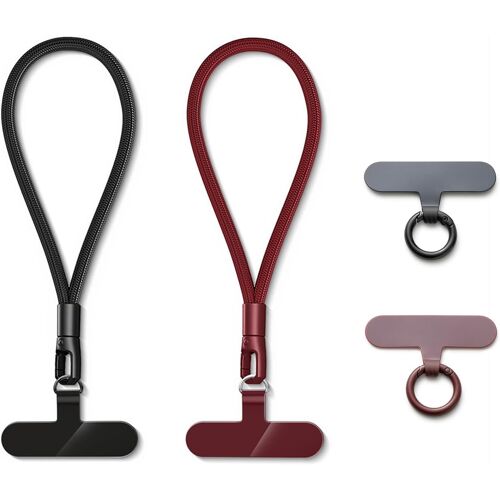 Lot De 2 Chaînes Pour Téléphone Portable,Bracelet Telephone Courts,Universelles Cordon Telephone Portable,Cordon Pour Téléphone Portable,Porte-Clés Chaine Portable.[U1432]