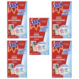 CATCH Lot de 5 Etuis de 3 Détecteurs Pièges Anti-Mites Alimentaires