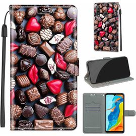Étui Portefeuille Cuir Pour Huawei P30 Lite / Nova 4e (6,15"") - Coque À Rabat Avec Emplacements Cartes Et Support Intégré, Protection Complète