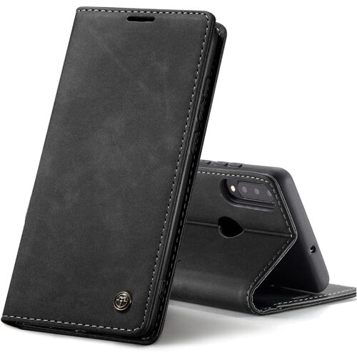 Coque Cuir Pour Huawei P30 Lite,Protection Housse En Cuir Pu Portefeuille,Fermeture Magnétique,Fentes Pour Cartes,Fonction De Support.-Noir(Q959)