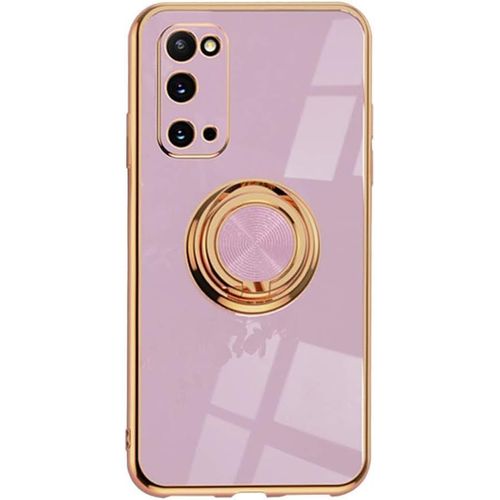 Kal-Coque De Protection Pour Téléphone Portable Samsung Galaxy A24 4g/5g - En Silicone Tpu - Ultra Fine - Avec Anneau De Support À 360° - Support Magnétique Pour Voiture - Protection Antichoc