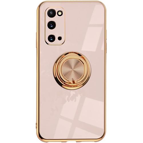 KAL-Coque De Protection Pour Samsung Galaxy Note10, Téléphone Portable En Silicone Tpu Avec Anneau De Support À 360° - Support Magnétique Pour Voiture, Protection Antichoc