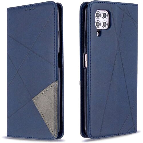 KAL-Coque Pour Huawei P40 Lite, Housse Portefeuille En Cuir Etui De Protection Avec Slim Tpu Silicone Bumper Antichoc Magnétique Flip Case, Porte Cartes Avec Fonction Support Cover (Bleu)