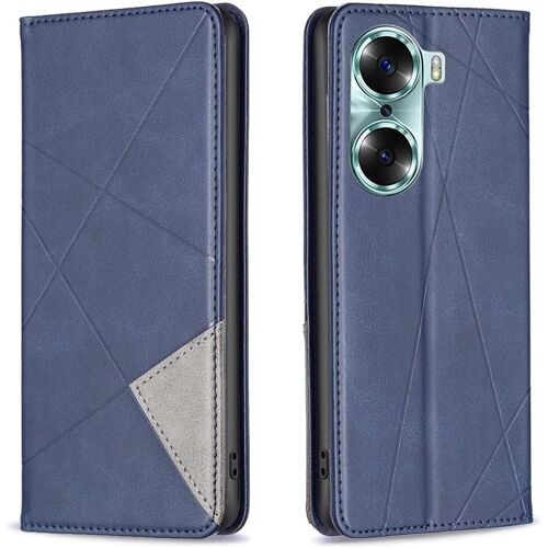 Coque Pour Huawei Honor 60, Housse Portefeuille En Cuir Etui De Protection Avec Slim Tpu Silicone Bumper Antichoc Magnétique Flip Case, Porte Cartes Avec Fonction Support Cover (Bl[HOU993331]