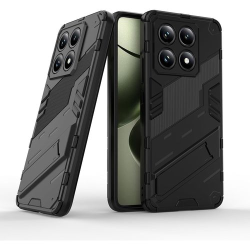 Coque Xiaomi 14t 5g - Pc+Tpu Renforcée Certifiée Mil¿Std¿810g, Support Discret Intégré Et Pastille Magnétique Pour Support Voiture, Anti¿Chute Noir