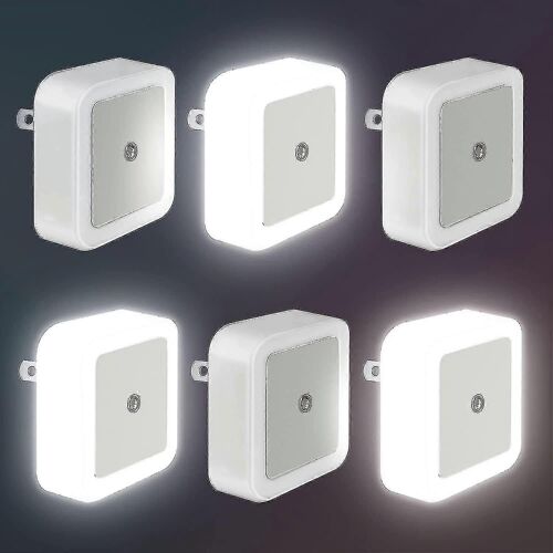 Veilleuse Ensemble De 6 Veilleuses Led Pour Les Enfants Avec Capteur De Lumière,Veilleuse Bébé,Veilleuse Pour