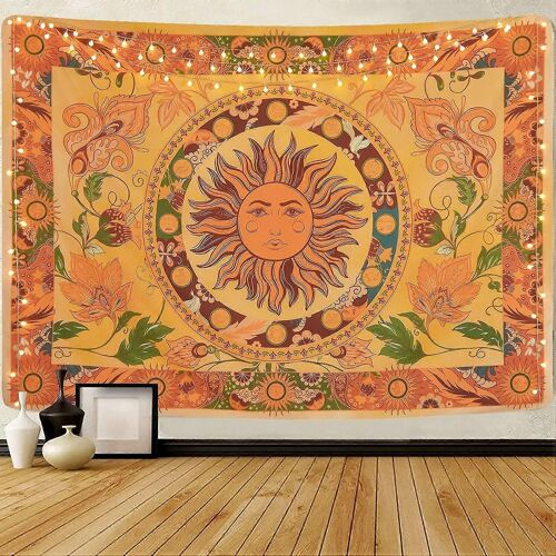 Tapisserie Fleur Vigne Tapisserie Vintage Floral Tapisserie Mystère Tapisserie Hippie Chambre Tapisserie