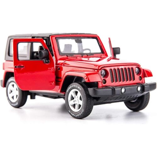 Nouveaux produits en 2023,Miniature miniature de voitures Voitures jouets,Wrangler 1:32 Alloy Pull Back Toy Car avec son et lumière