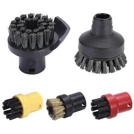 Jeu de 5 brosses rondes,brosse ronde à buse pour nettoyeur vapeur SC1 SC2 SC3 SC4 SC5 4 brosses rondes