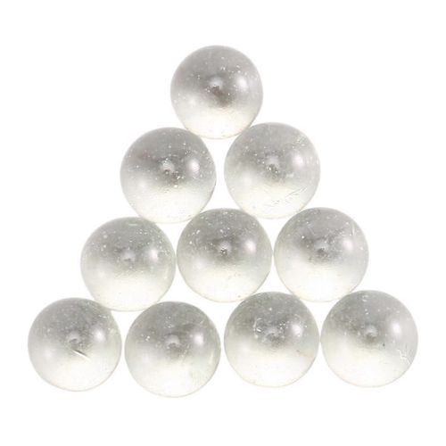10 Pcs Marbres 16mm billes de verre Knicker boules de verre décoration couleur pépites jouet transparent